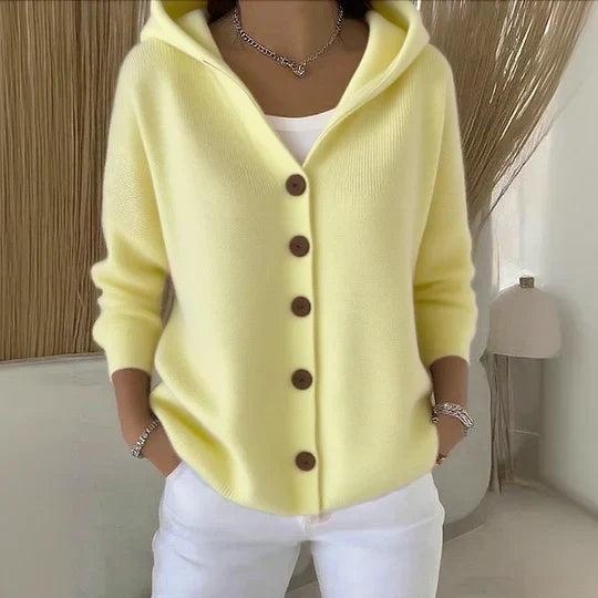 Lofrida | Hettecardigan med Knapper