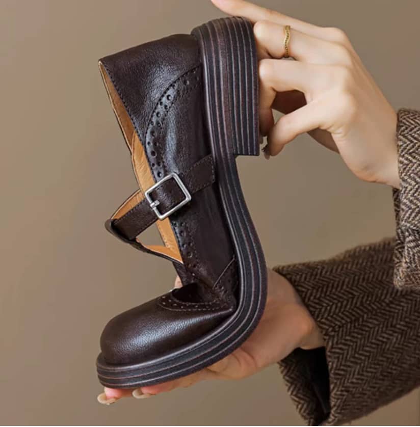 Isla | Elegante Mary Janes i skinn