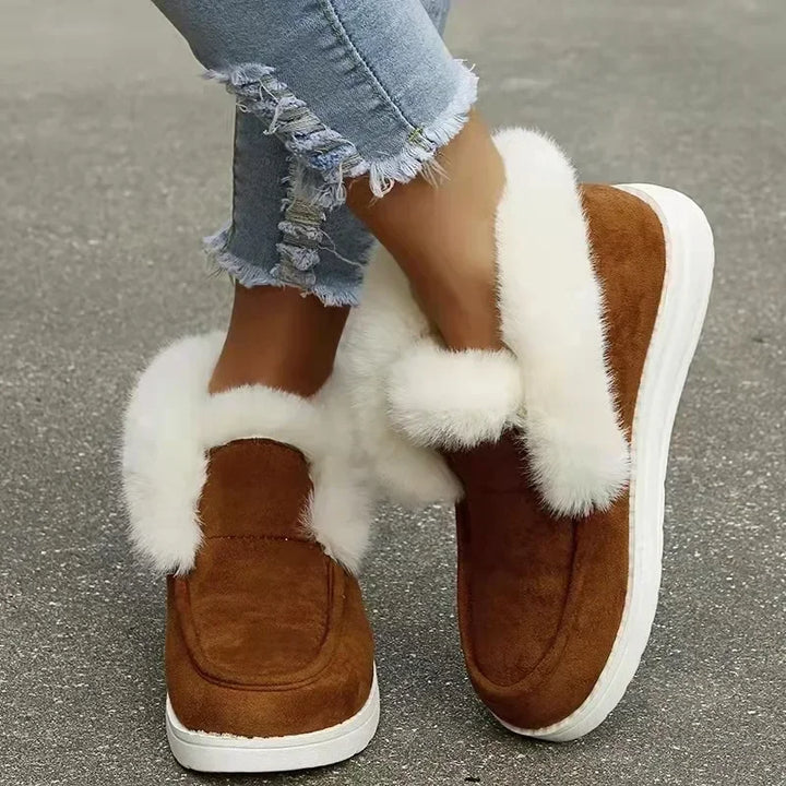 OrthoChic – Kvinne Plush Slip-On Støvler