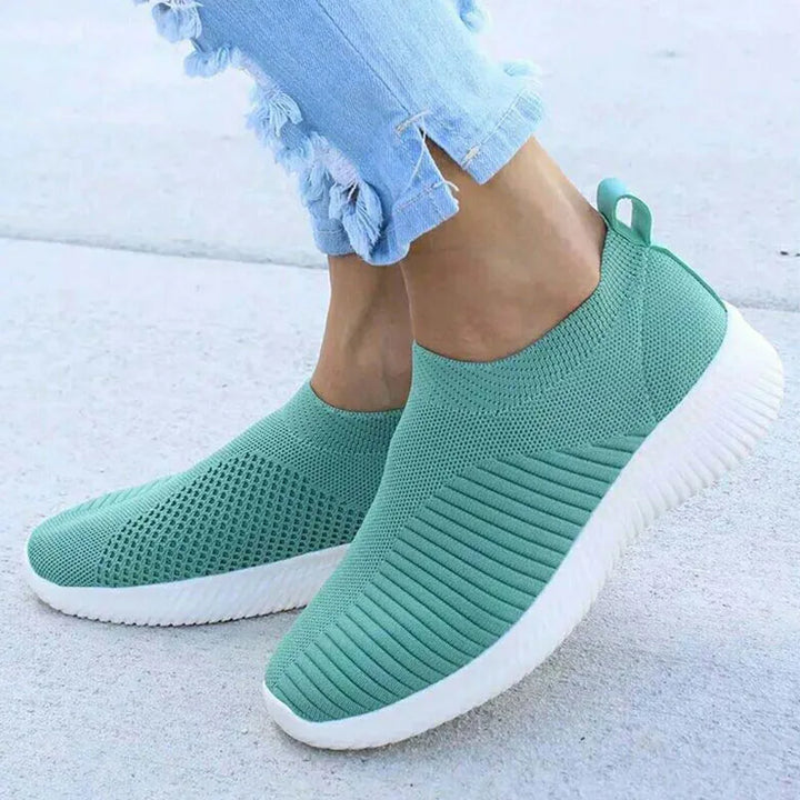 Ljosny | Komfortable Sneakers I Pustende Strikk