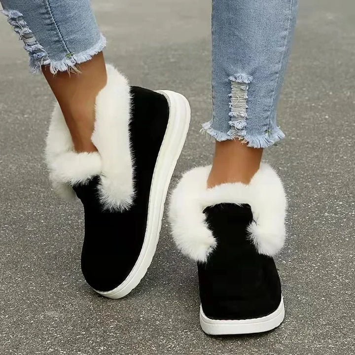 OrthoChic – Kvinne Plush Slip-On Støvler