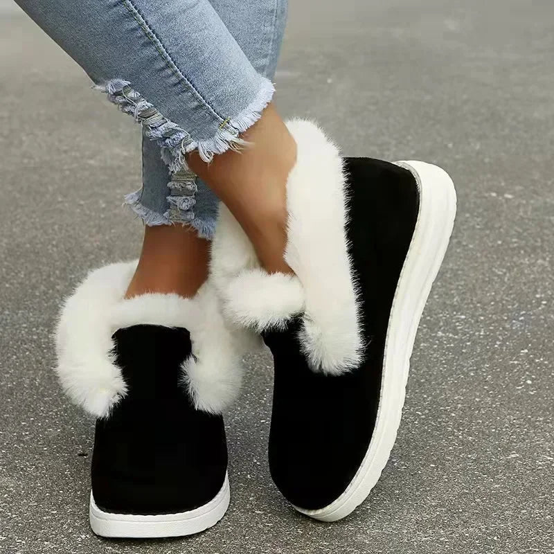 OrthoChic – Kvinne Plush Slip-On Støvler