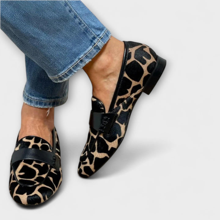Haisley | Statement loafers med dyremønster