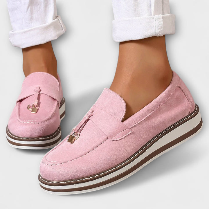 Halo | Loafers med platåsåle og dekorativ dusk