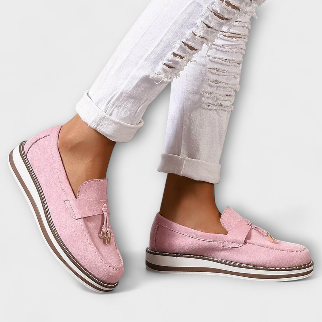 Halo | Loafers med platåsåle og dekorativ dusk