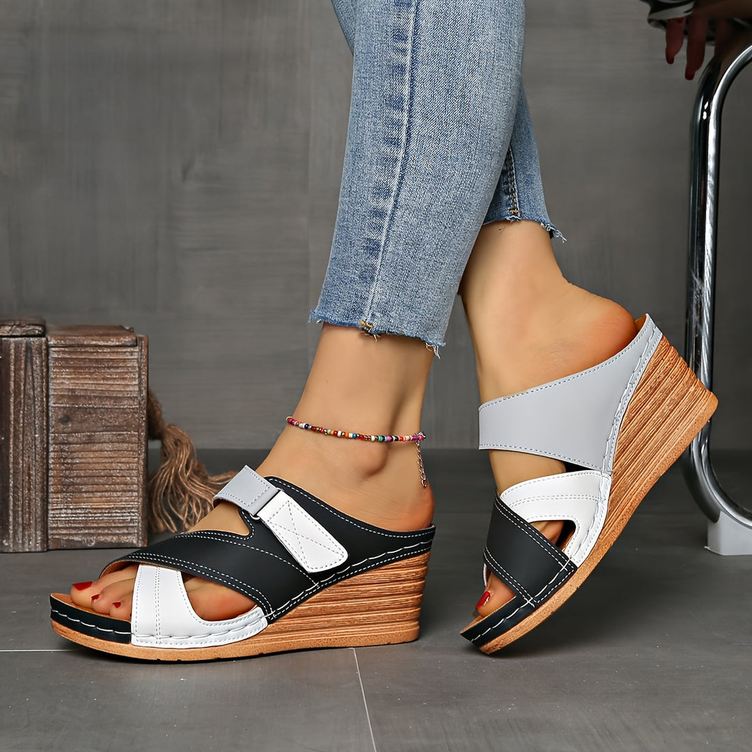 Marina Colorblock Hælsklier - Komfortable Sandaler