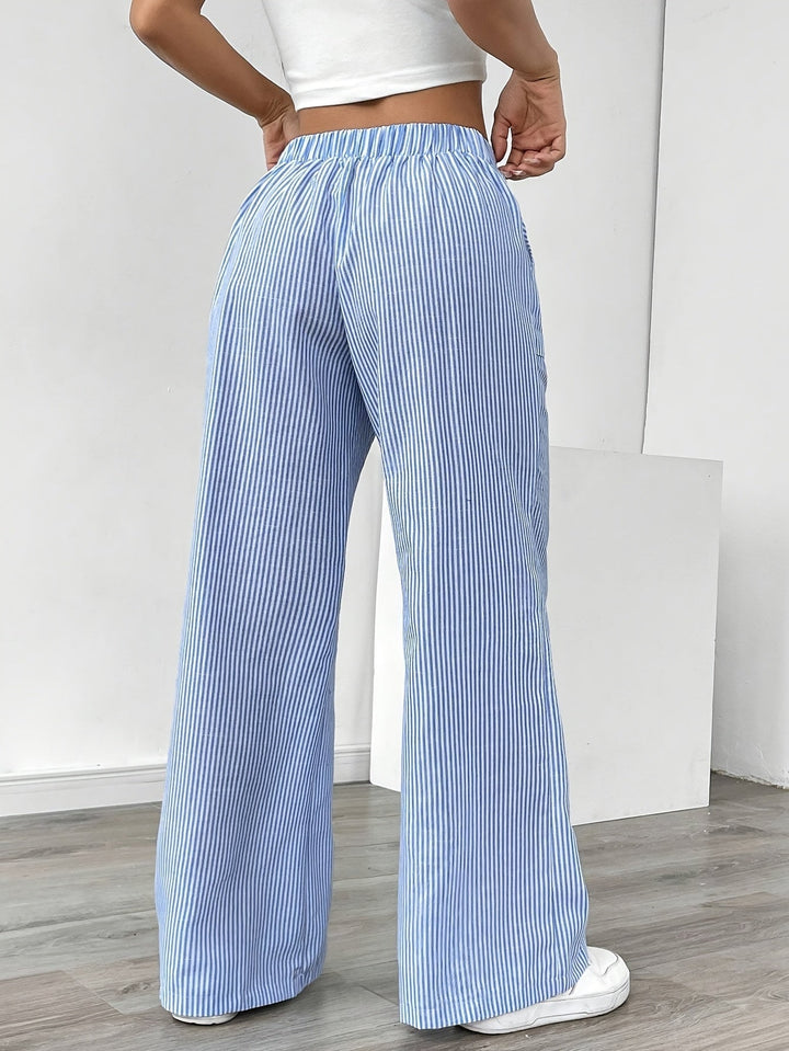 Gulia™ | Casual Dame Sommerbukse med Vide Ben