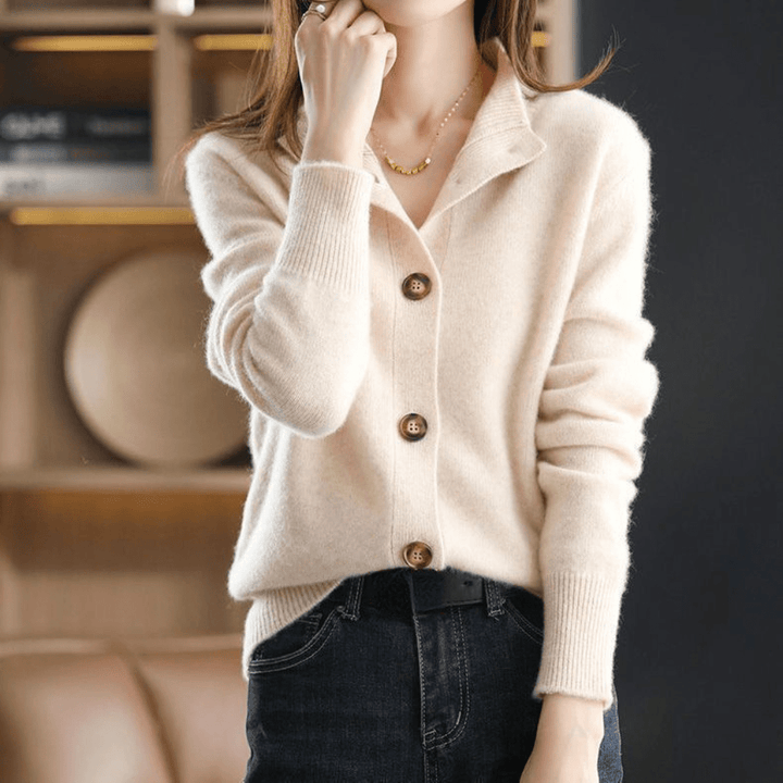 Anny - Luksuriøs Cashmere Strikket Cardigan