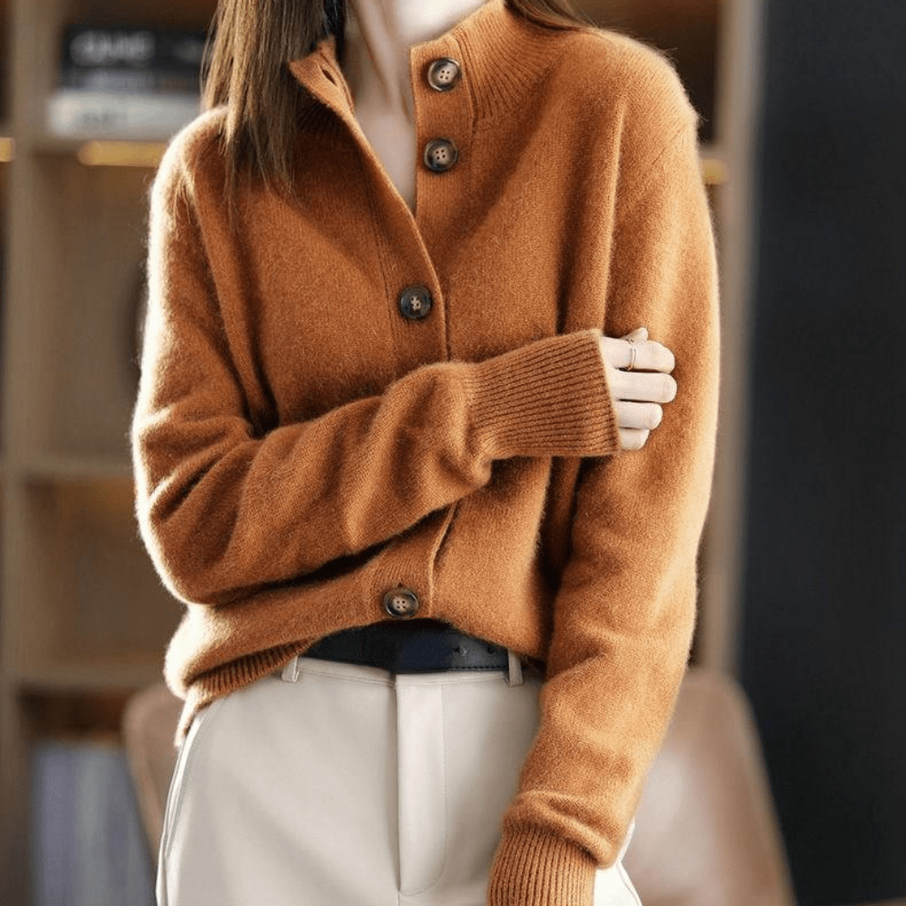 Anny - Luksuriøs Cashmere Strikket Cardigan