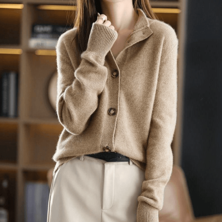 Anny - Luksuriøs Cashmere Strikket Cardigan