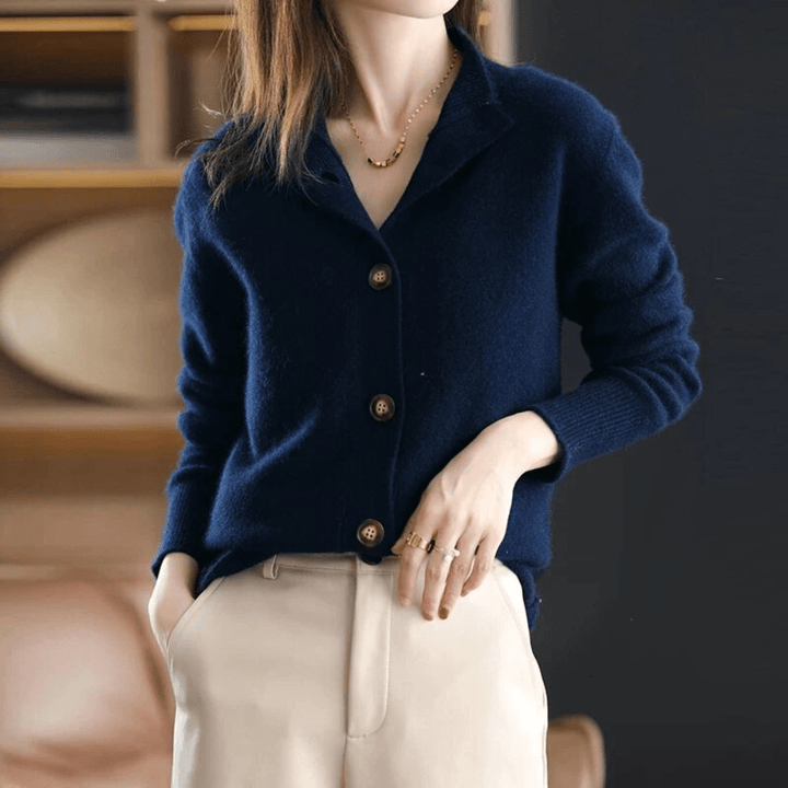 Anny - Luksuriøs Cashmere Strikket Cardigan