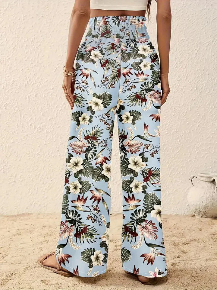 Léonie™ | Lett Dame Sommerbukse med Unik Blomsterprint