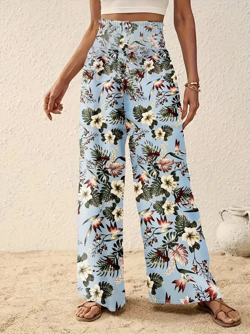 Léonie™ | Lett Dame Sommerbukse med Unik Blomsterprint