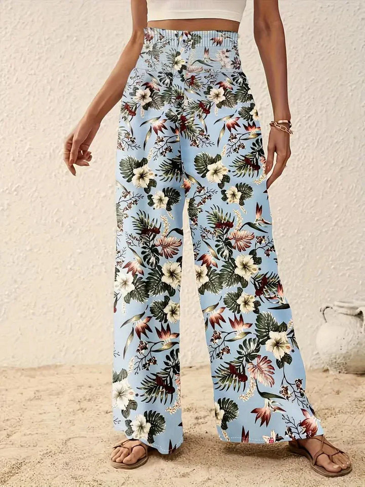 Léonie™ | Lett Dame Sommerbukse med Unik Blomsterprint