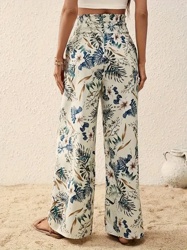 Léonie™ | Lett Dame Sommerbukse med Unik Blomsterprint