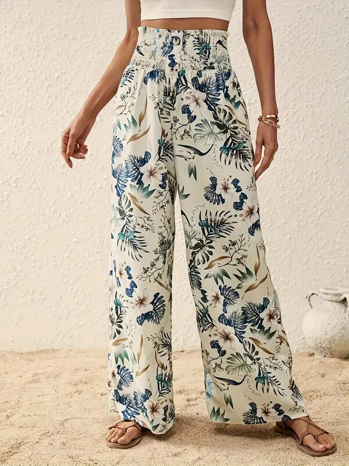 Léonie™ | Lett Dame Sommerbukse med Unik Blomsterprint